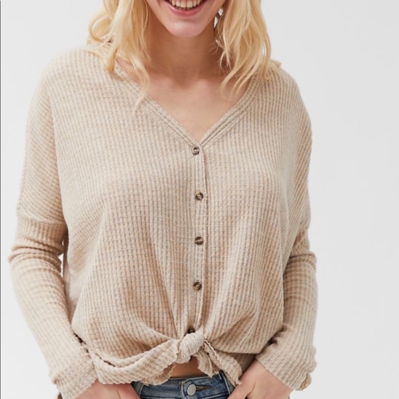 UO Out From Under White Jojo Thermal - Picture 4 of 6